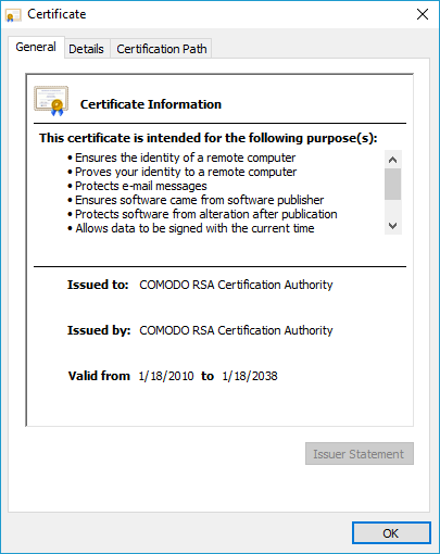 Comodo RSA Certification Authority: Trusted Root CA Explained