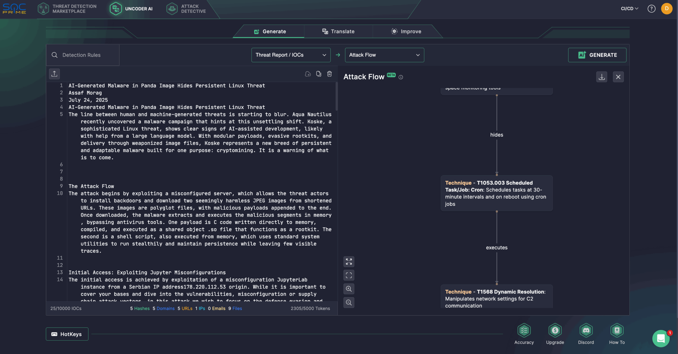 Koske Malware Detection: New AI-Generated Linux Threat in the Wild