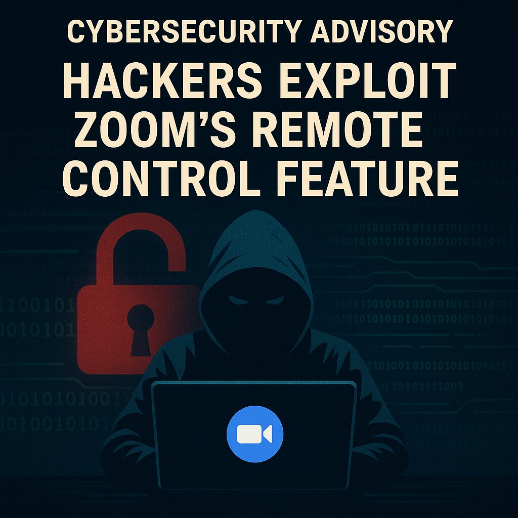 Cybersecurity Advisory: Hackers Exploit Zoom’s Remote Control Feature